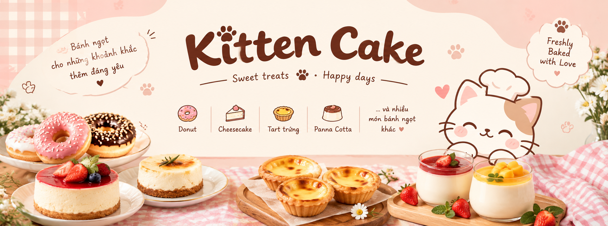 Kitten Cake - Bánh ngọt cho những khoảnh khắc thêm đáng yêu